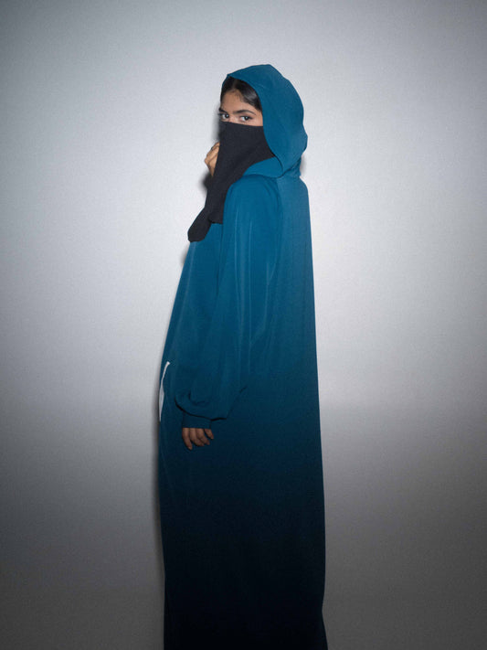 Essential Hoodie Abaya - Cobalt Blue